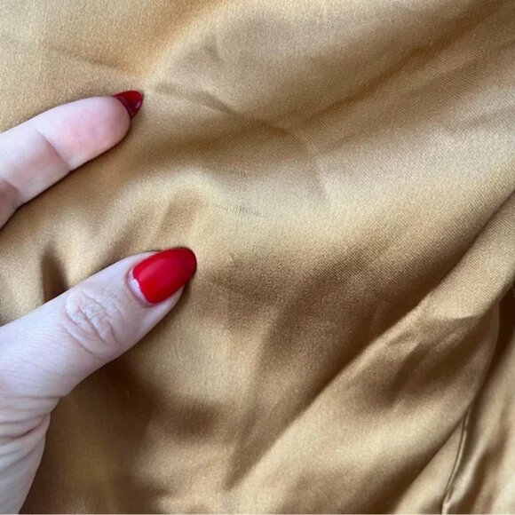 Petal & Pup Gold One Shoulder Dress - Picture 14 of 15